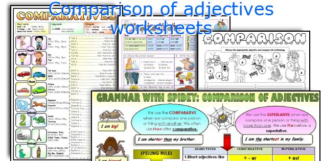 comparing-with-adjectives-worksheets