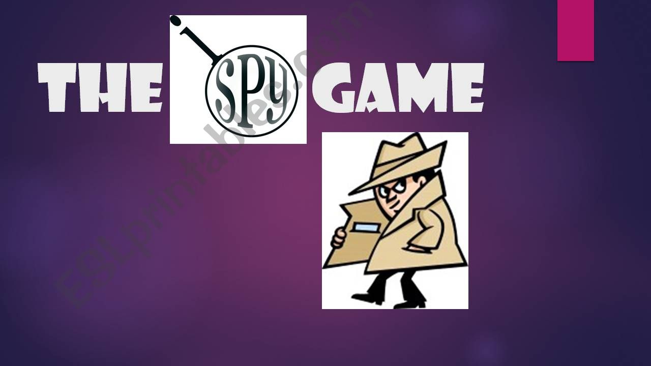 The Spy Game powerpoint
