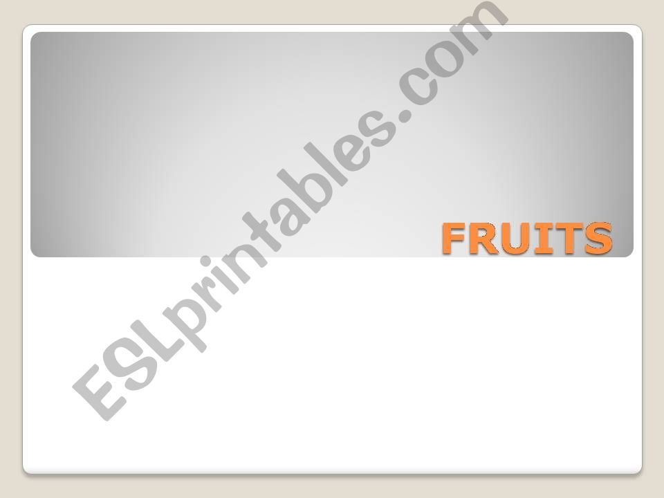 Fruits powerpoint