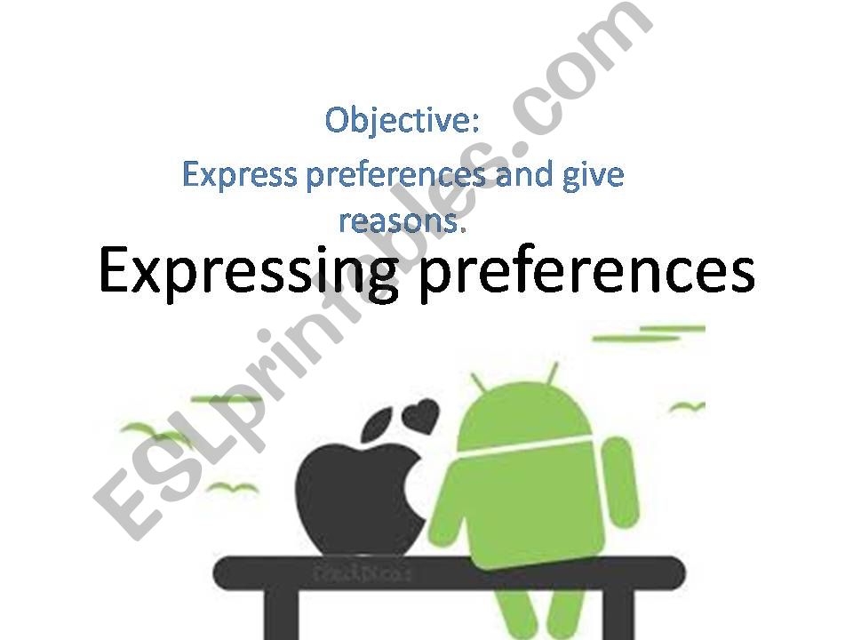 Expressing preferences powerpoint