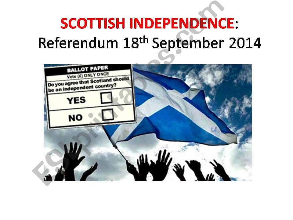 Scottish Independence powerpoint