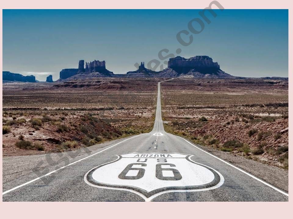 Route 66 song and map powerpoint