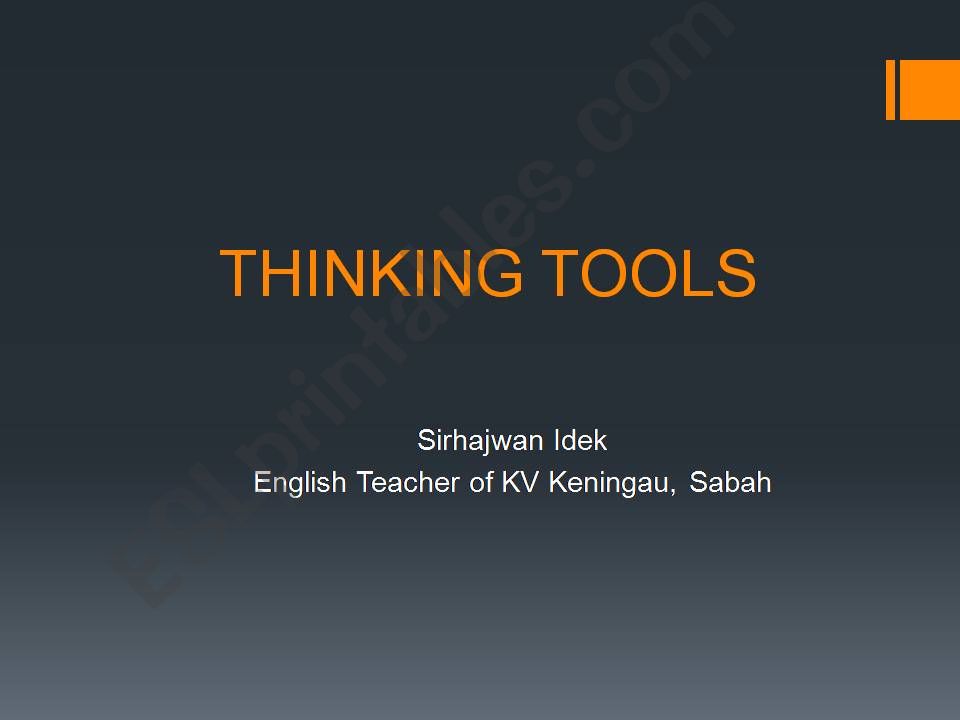 Thinking Tools ( Thinking Maps, Q-Matrix, Six Thinking Hats, SCAMPER etc)