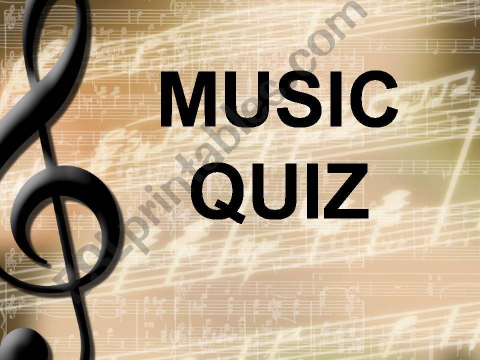 MUSIC QUIZ powerpoint