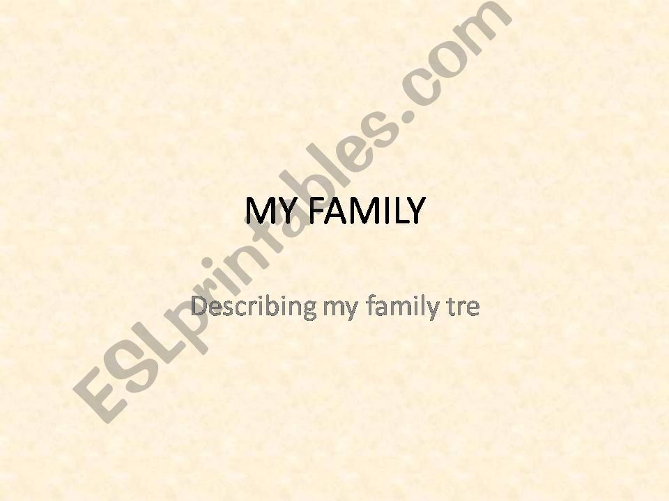 Family tree powerpoint