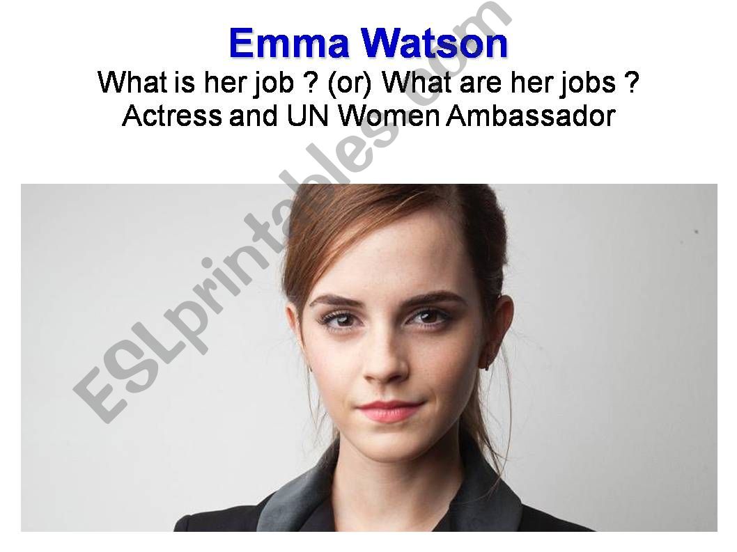 Emma Watson a superhero powerpoint