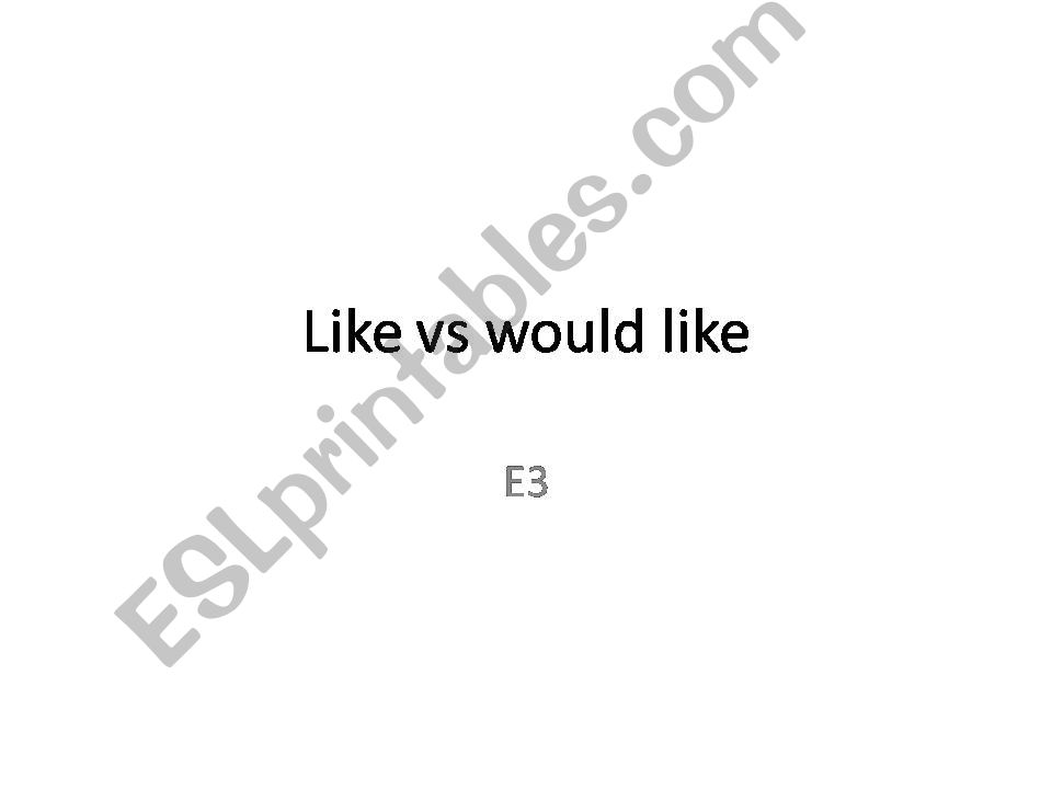 like vs would like powerpoint