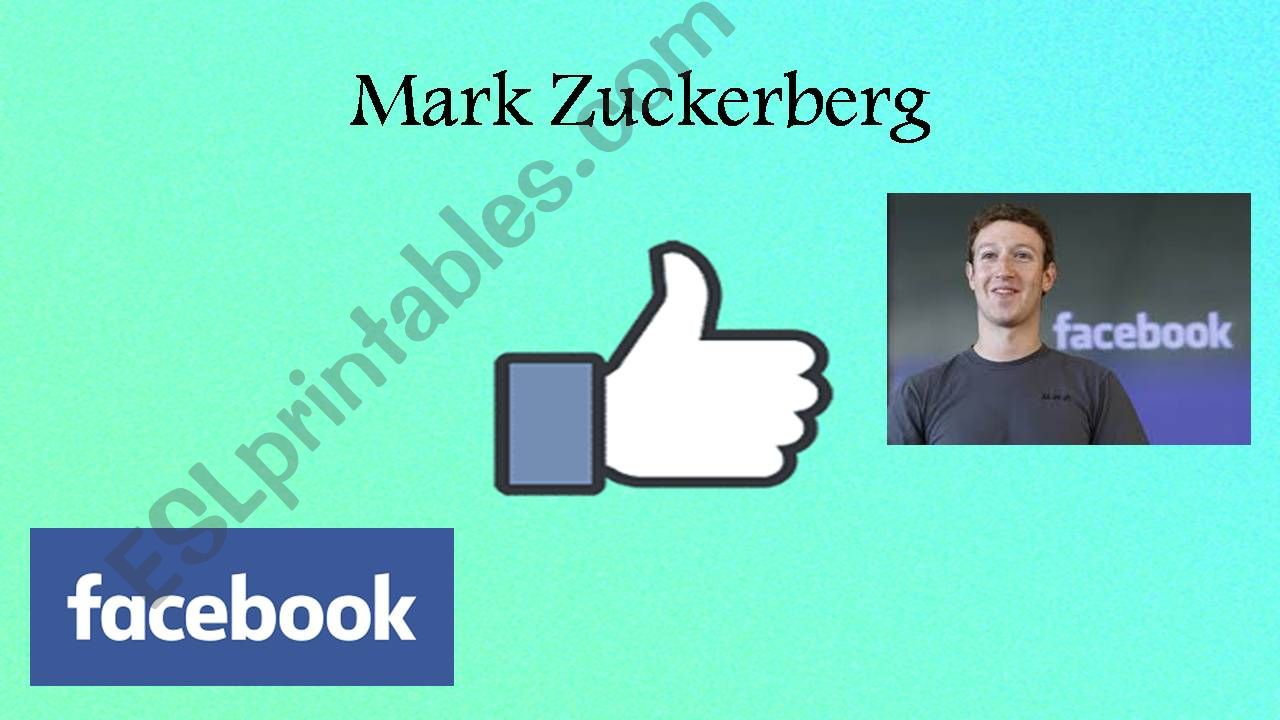 Learn about Mark Zuckerberg powerpoint