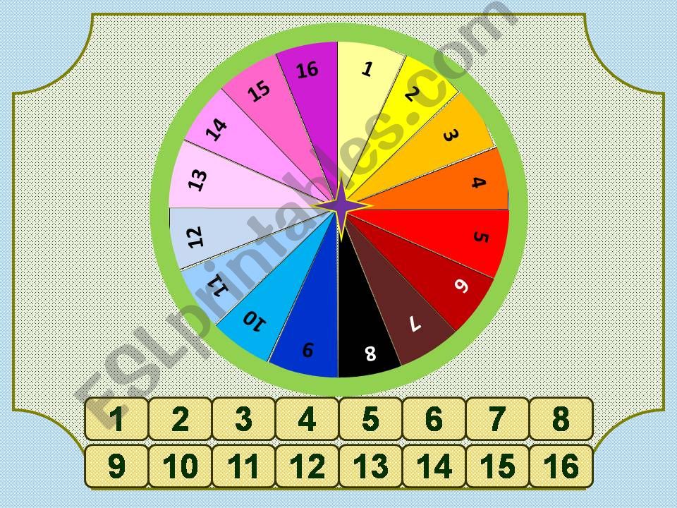 SPIN THE WHEEL EVERYDAY ACTIONS