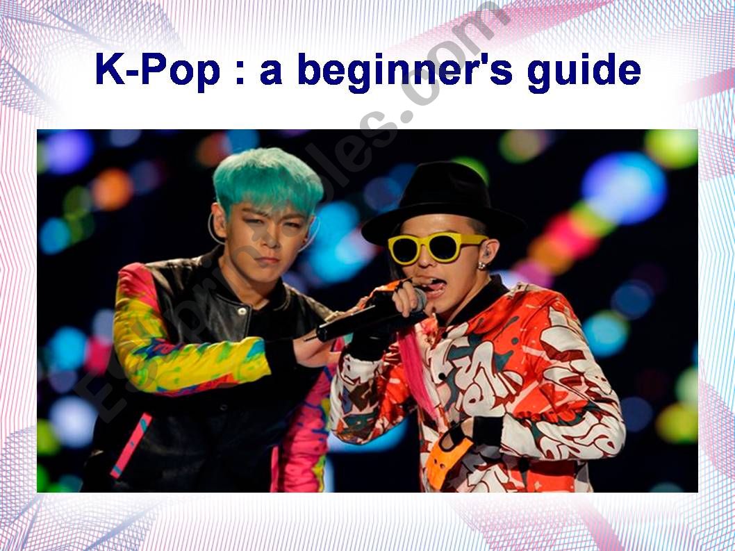 K-Pop; a beginners guide powerpoint