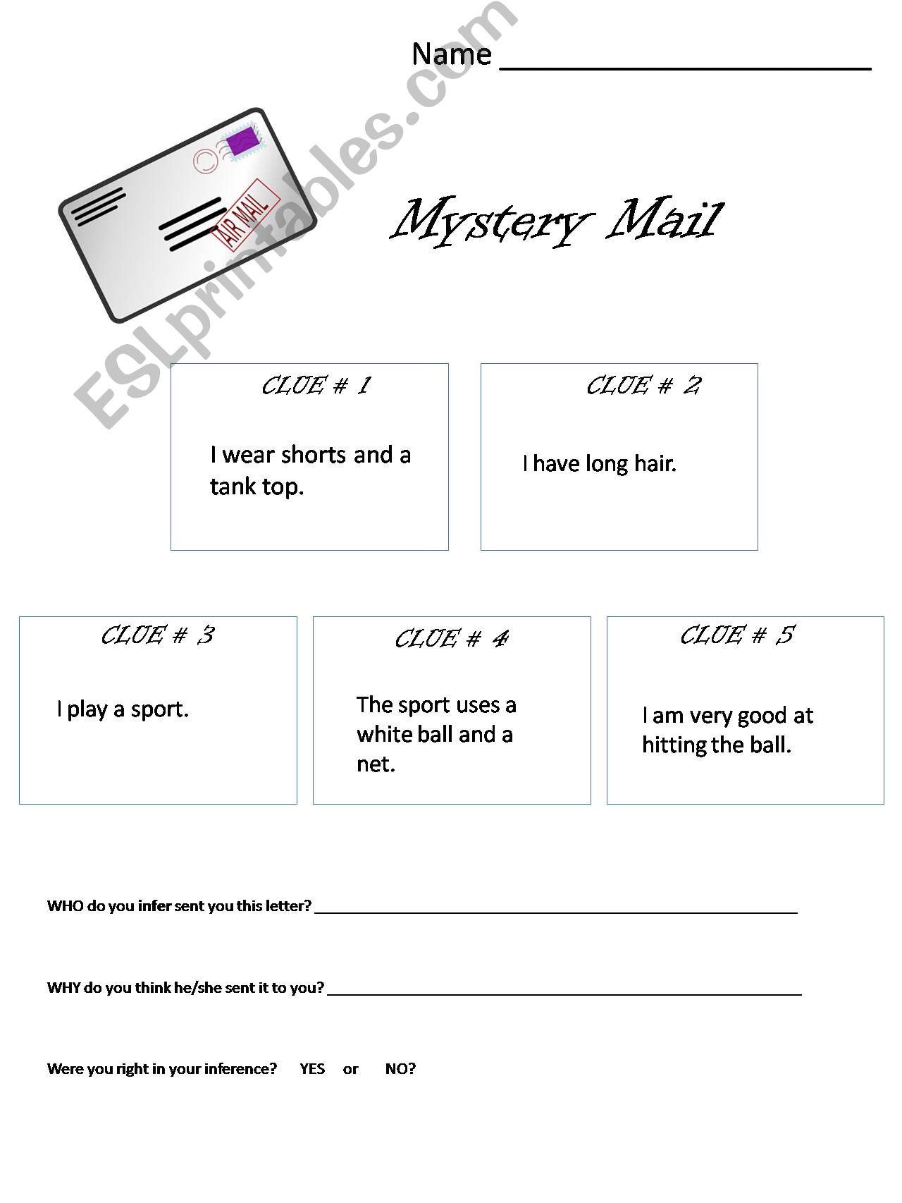 Mystery Mail 4 powerpoint