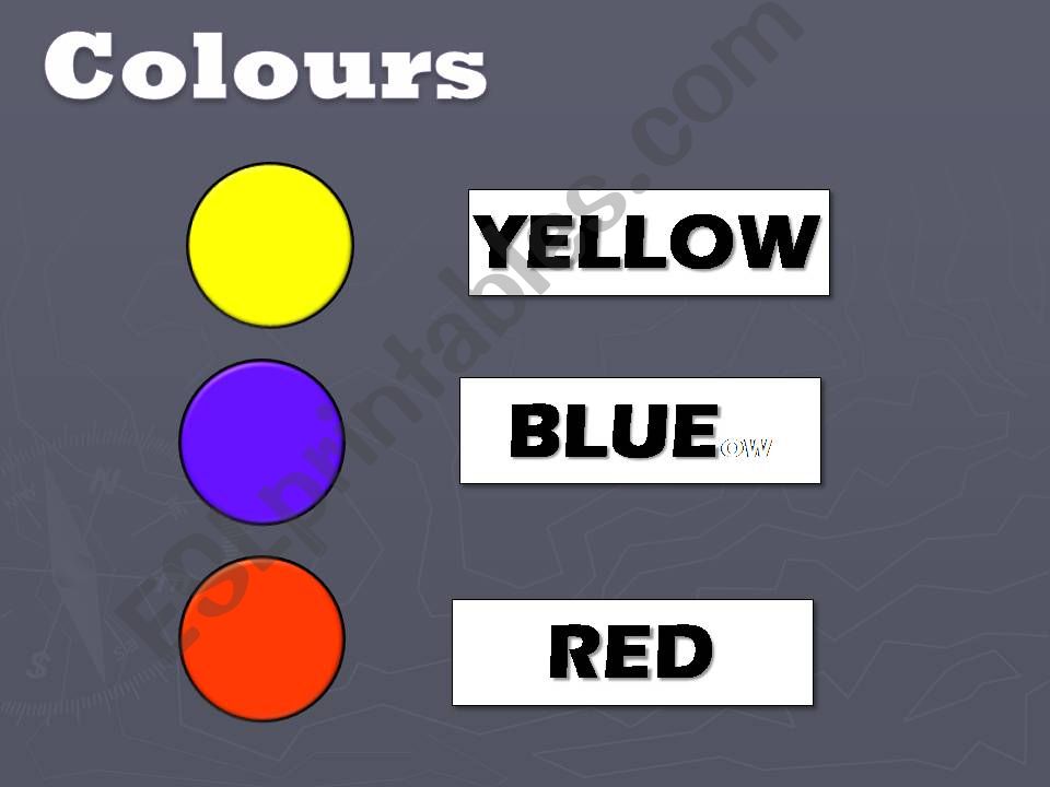 CLOTHES AND COLOURS powerpoint