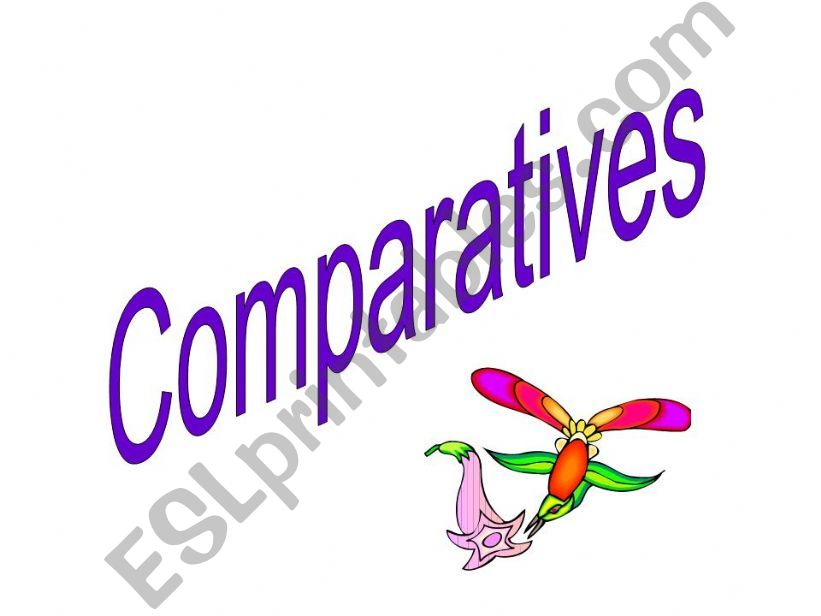 COMPARATIVES powerpoint