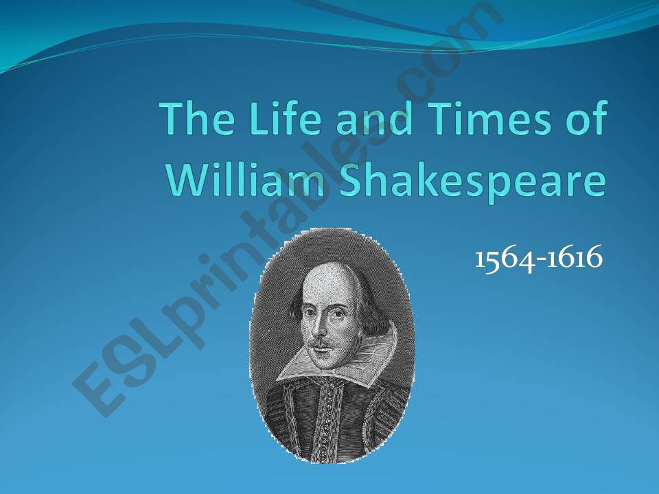 Shakespeares Life  powerpoint