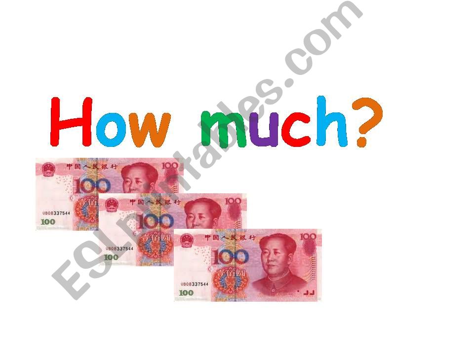a guessing game with money powerpoint