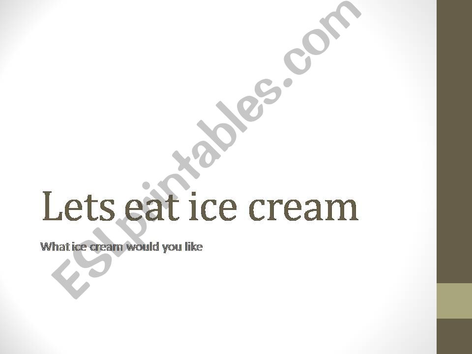 lets eat ice cream powerpoint