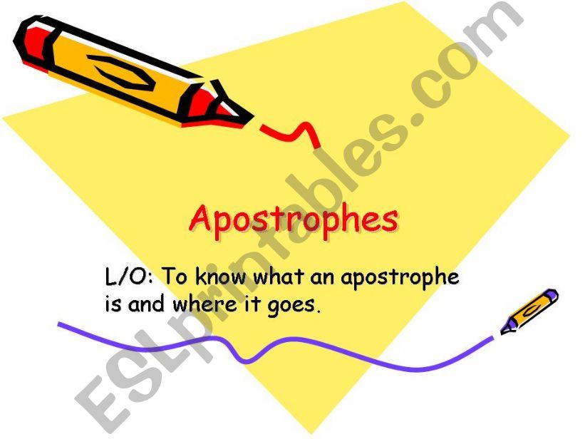 Apostrophes powerpoint