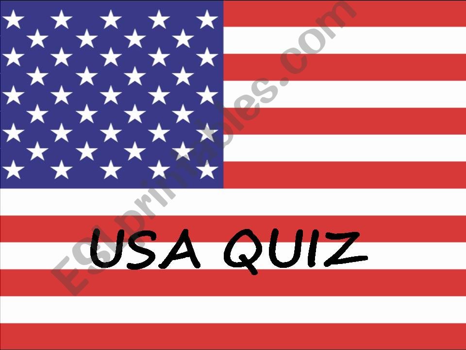 The USA Quiz powerpoint