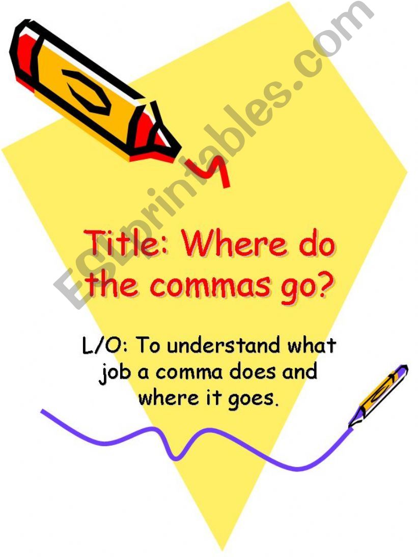 commas powerpoint