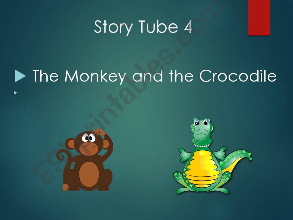 Story Tube 4 The Monkey and the Crocodile