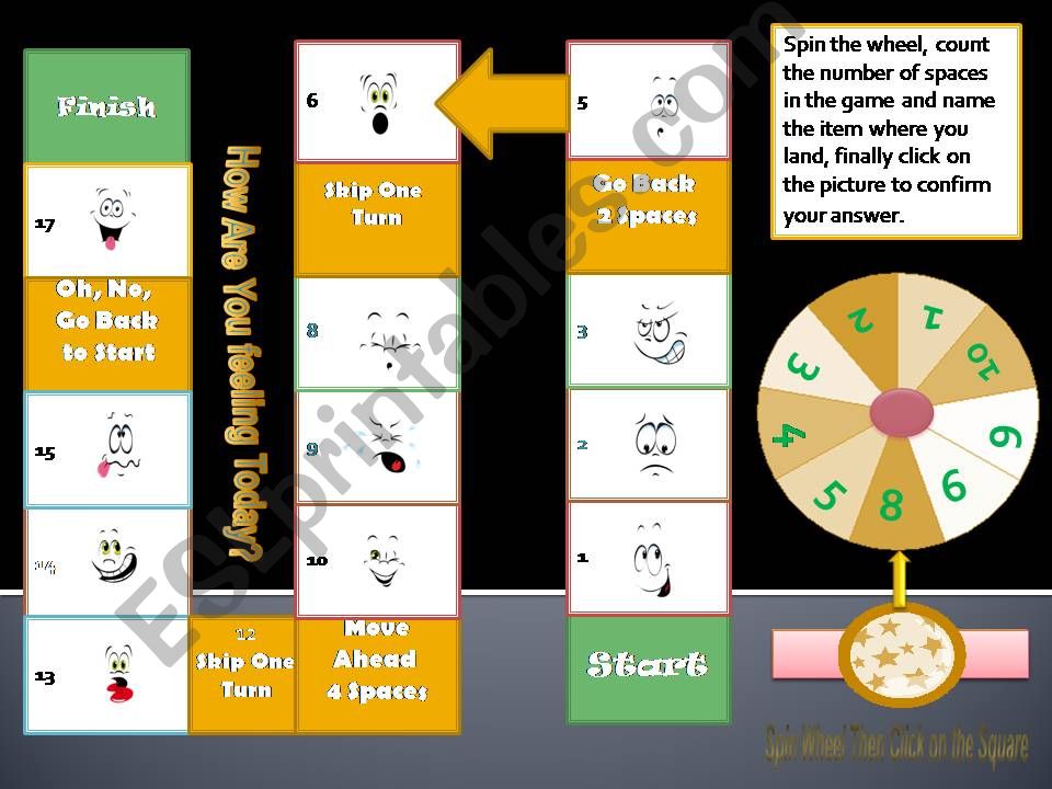 Feelings and Emotions Interactive Boargame