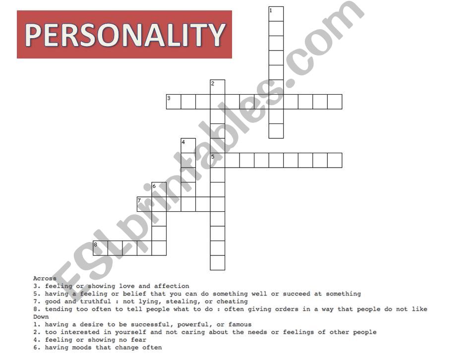 PERSONALITY powerpoint