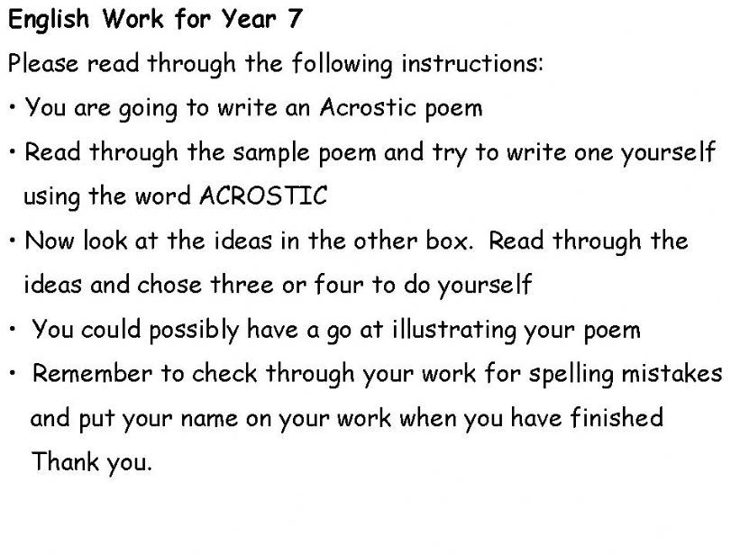 Acr_ostics powerpoint