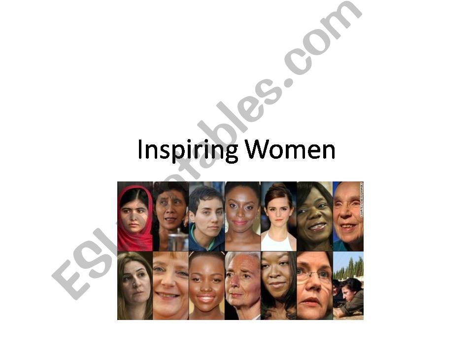 Inspiring women powerpoint
