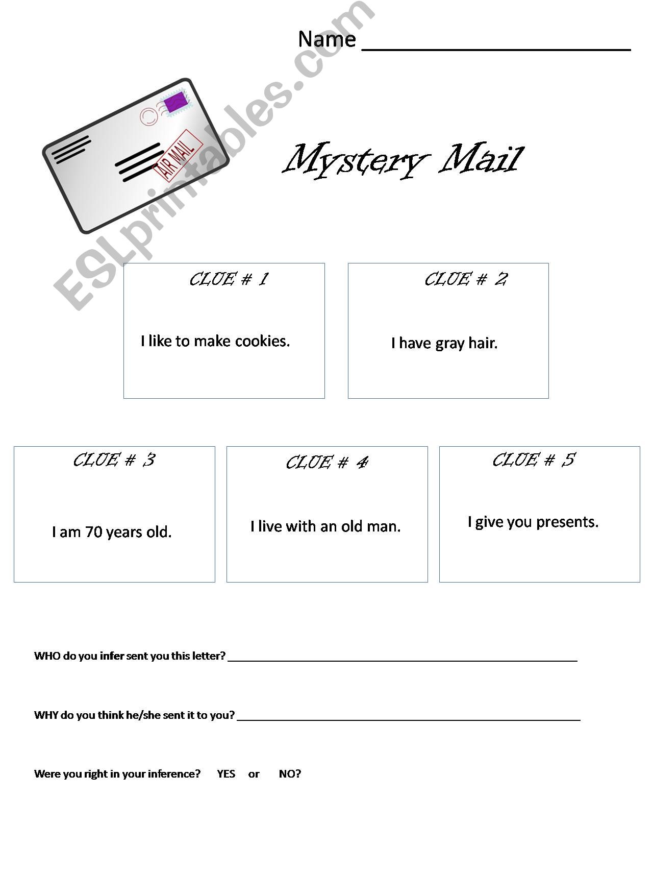 Mystery Mail 6 powerpoint