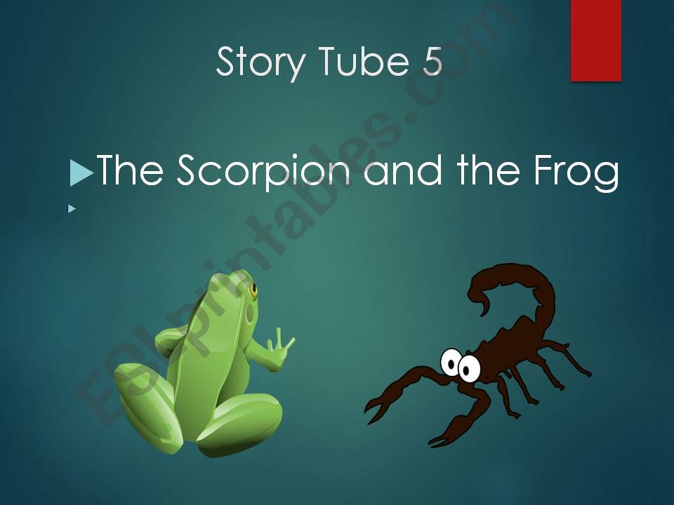 Story Tube 5 The Scorpion and the Frog