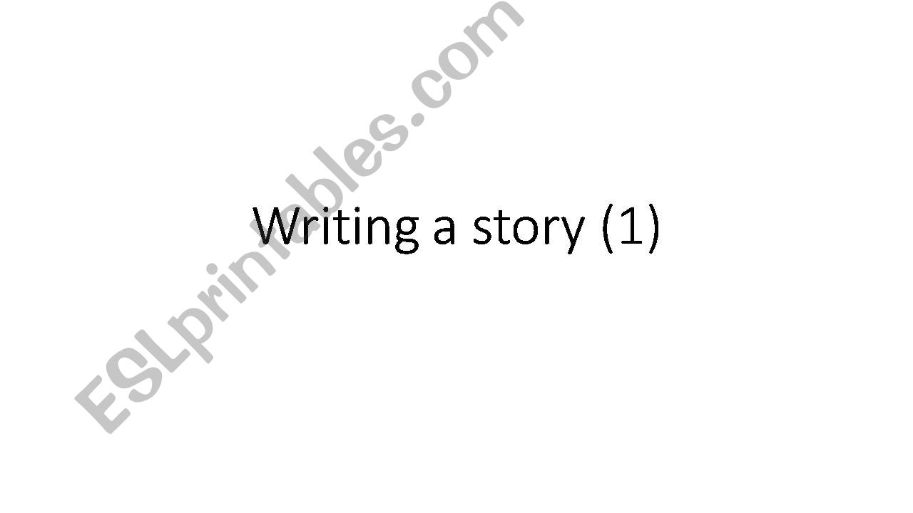 writng a story 11 powerpoint