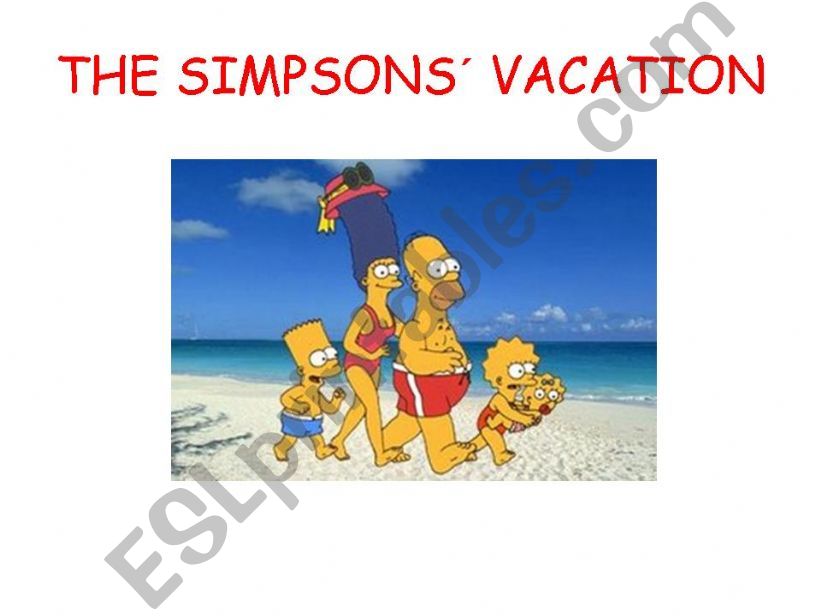 The Simpsons vacation powerpoint