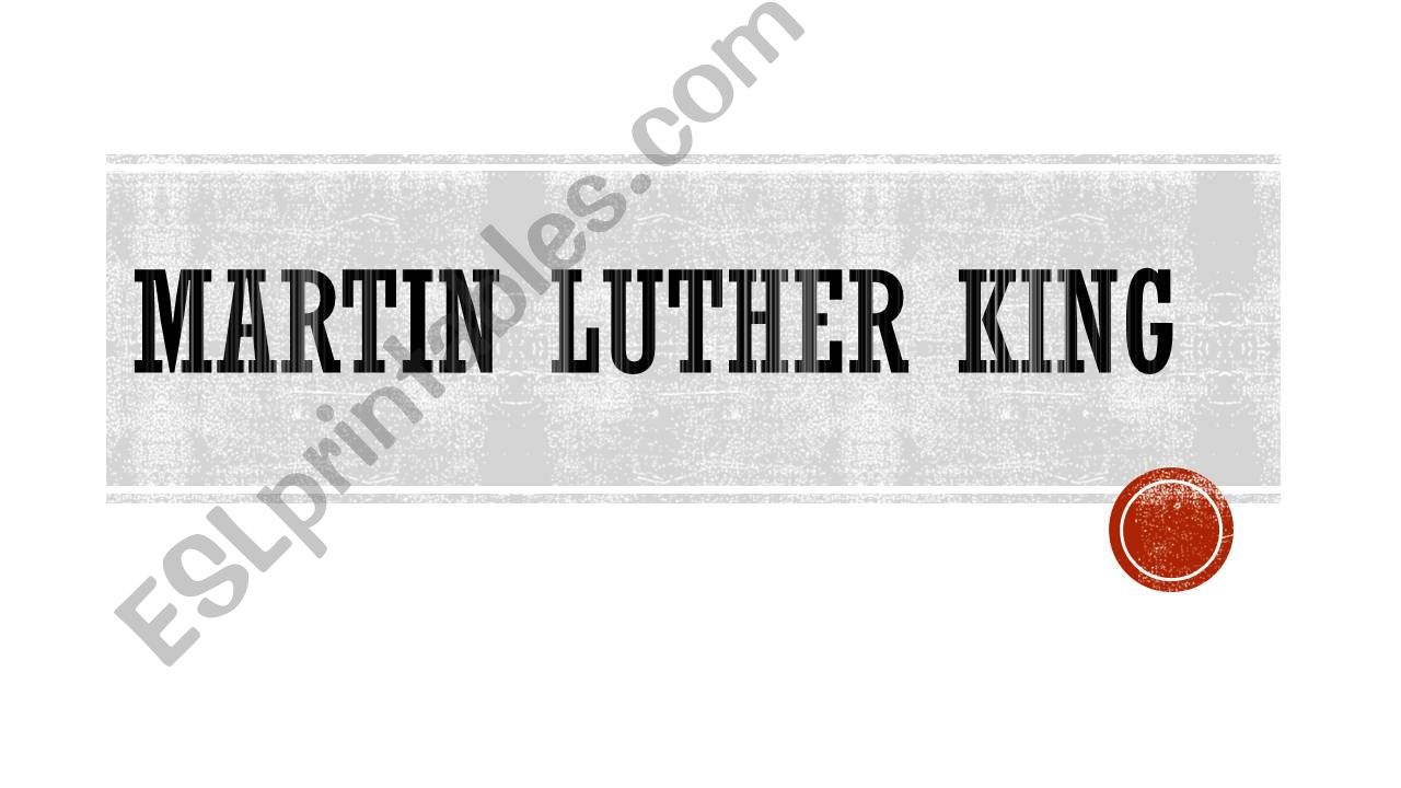 Martin Luther King powerpoint