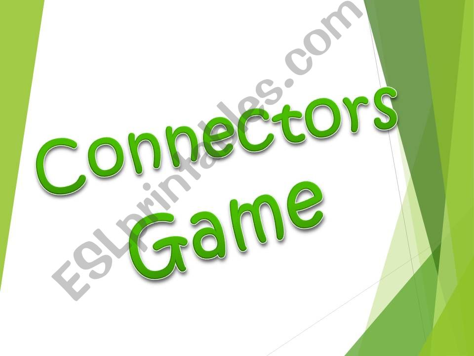 connectors game powerpoint