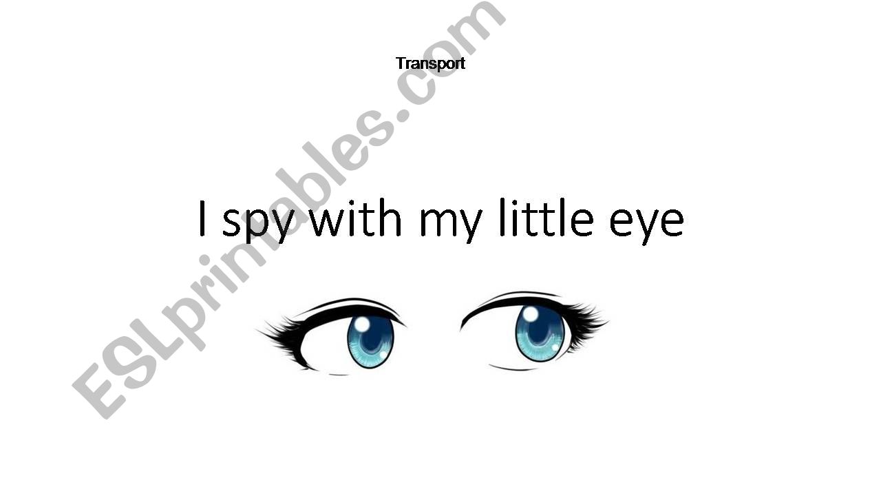 I spy with my little eye - transport