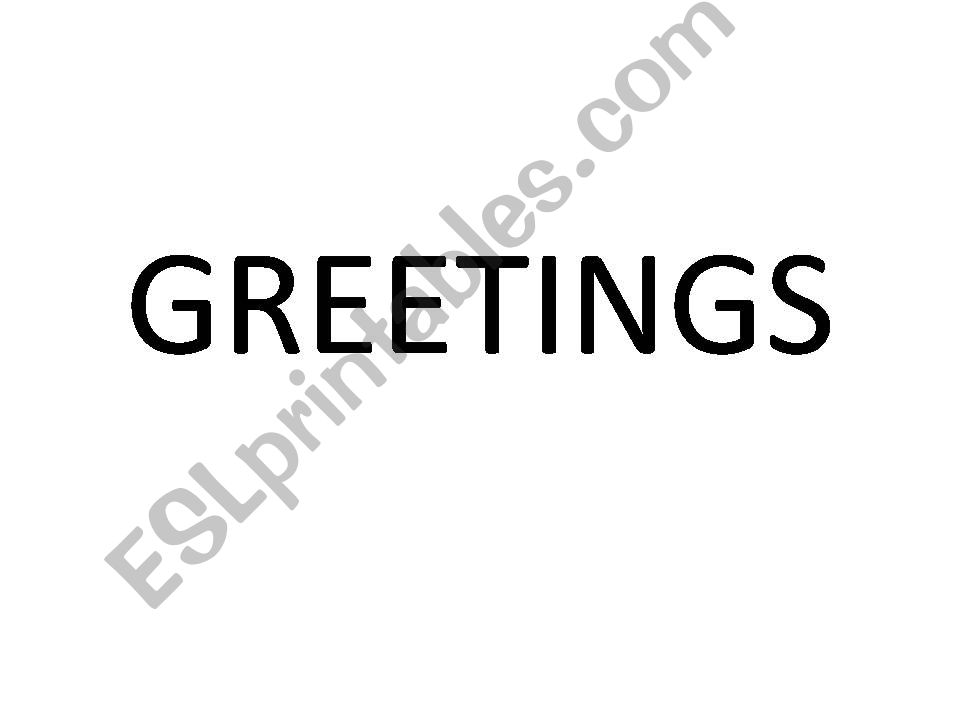 greetings  powerpoint