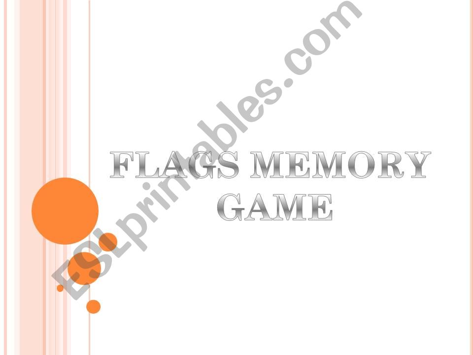 Flags Memory Game powerpoint