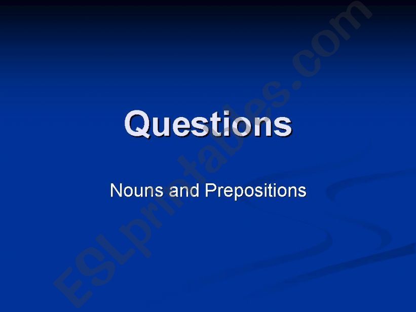 Regular/Irregular Nouns and Prepositions Quiz