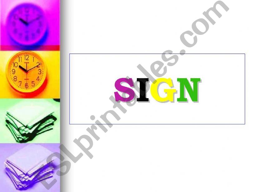 common signs powerpoint