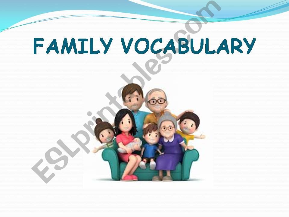 FAMILY VOCABULARY powerpoint