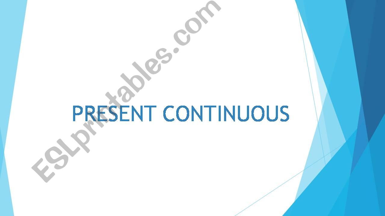 present continuous powerpoint