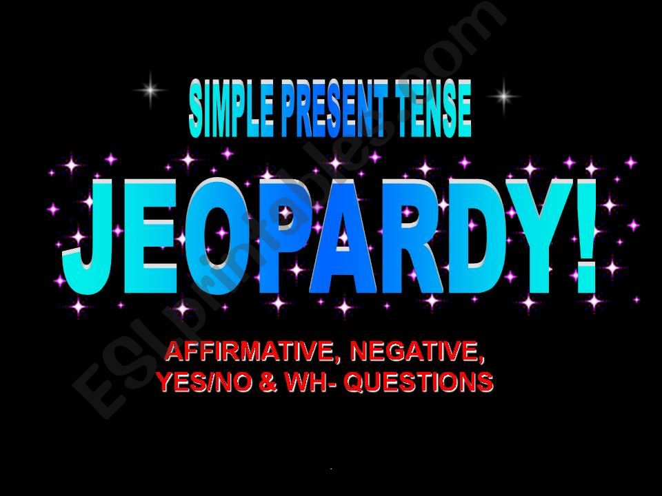 SIMPLE PRESENT TENSE GAME WITH DIFFERENT ITEMS