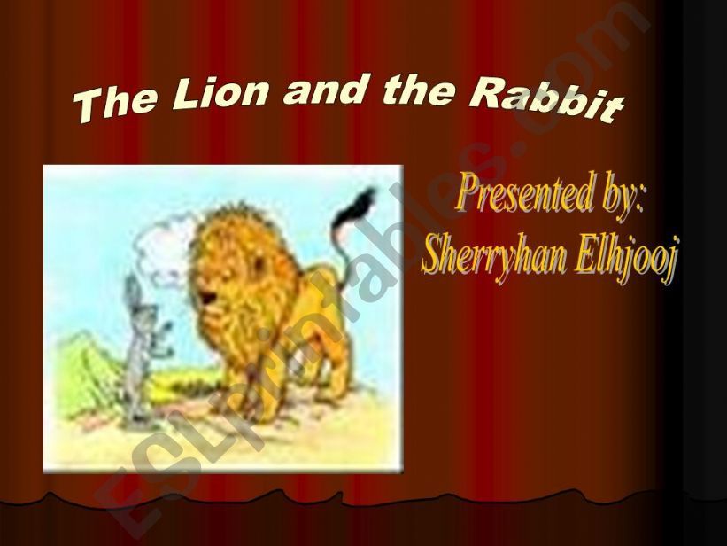 the lion and the rabbit powerpoint