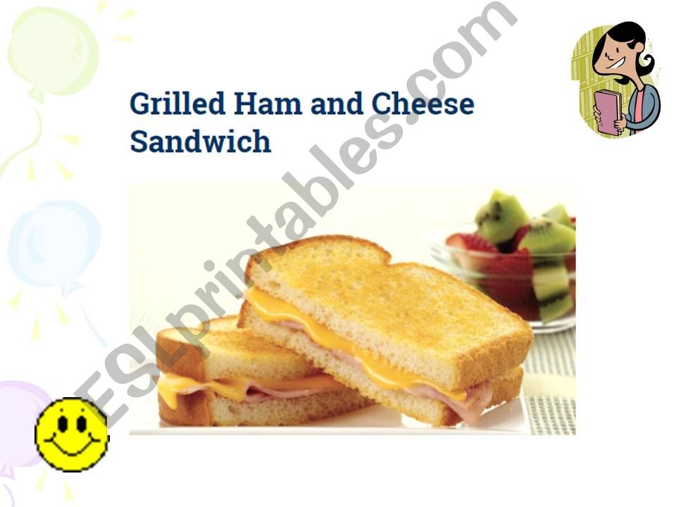 Ham and cheese sandwich  powerpoint