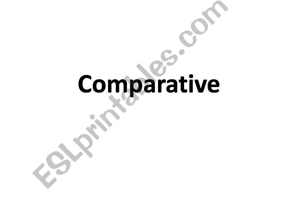comparative and superative powerpoint