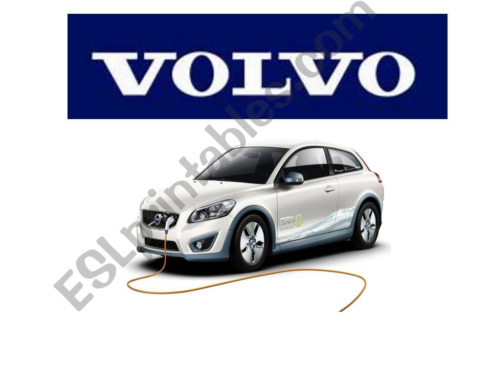 Electric Volvo car powerpoint