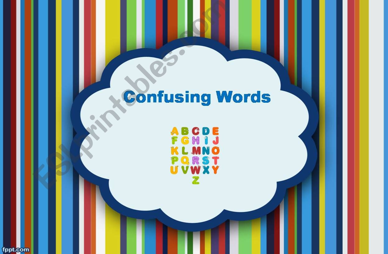 Confusing words powerpoint