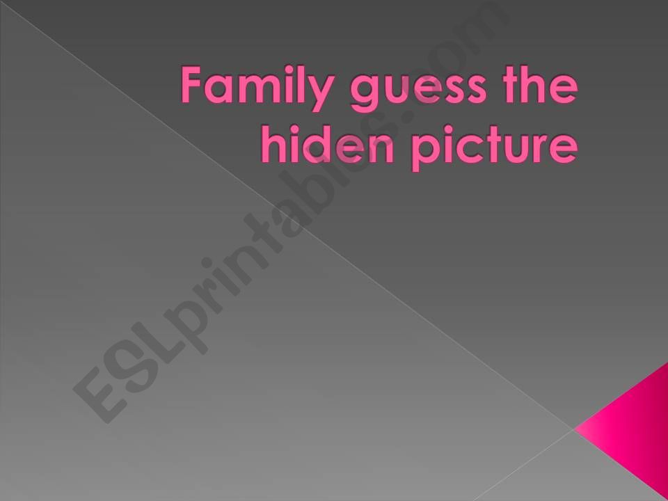 family hidden pictures powerpoint