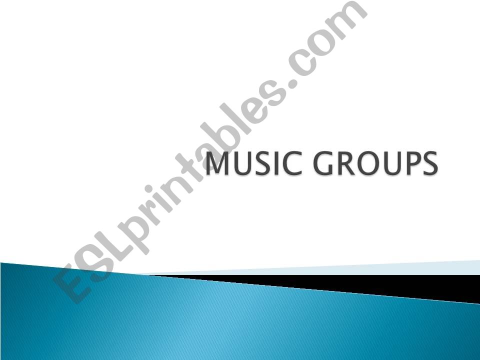 Music Groups powerpoint
