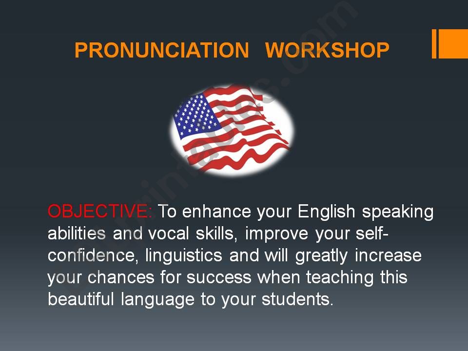 Pronunciation Workshop powerpoint
